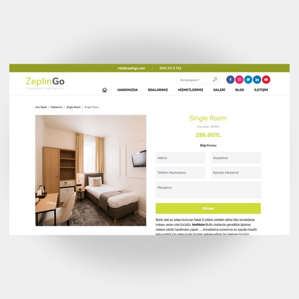 Otel Pansiyon Web Sitesi V1 3