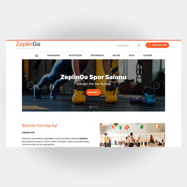 Spor Salonları Web Sitesi V6